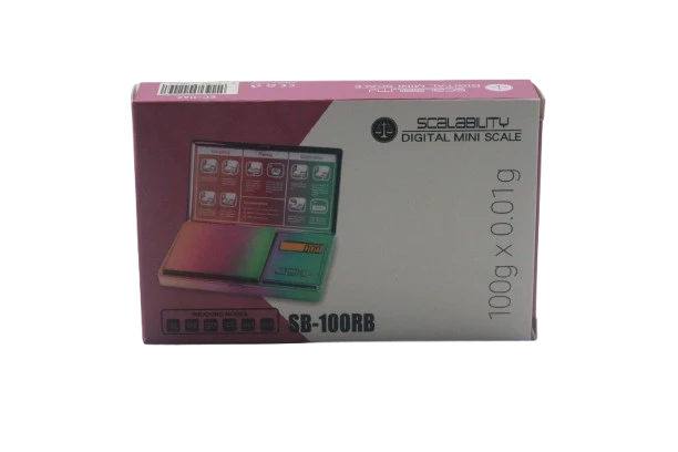 SCALABILITY Shine Rainbow Chrome 100GM Mini Digital Scale - Image 5