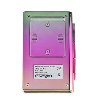 SCALABILITY Shine Rainbow Chrome 100GM Mini Digital Scale - Image 2