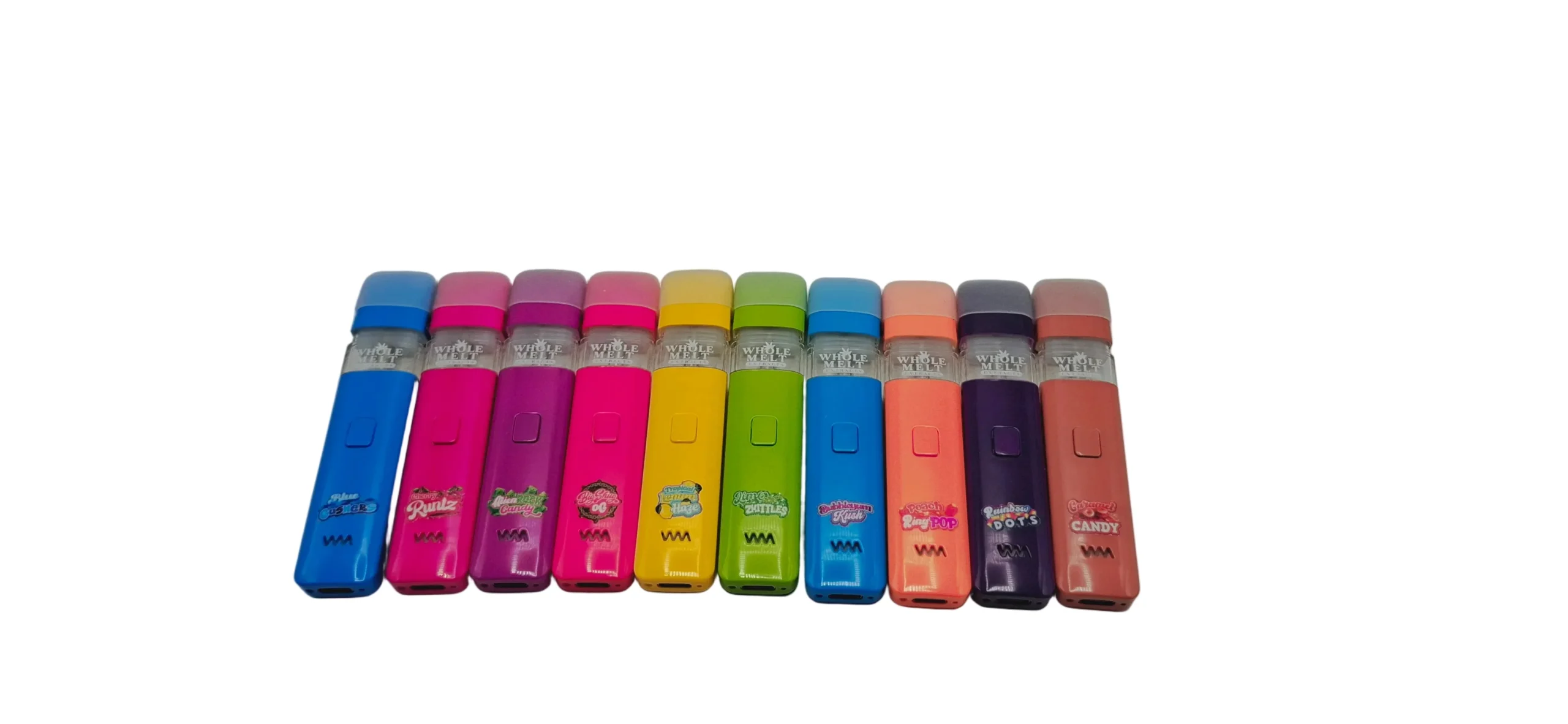 Whole Melt Extracts Candy Edition Empty Cart 1.0G Box of 100 (10 Different Flavours) | Rechargeable Vape Device | Multiple Packaging - Image 3