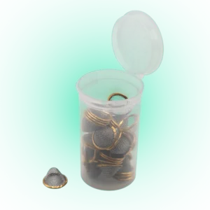 15mm Conical Pipe Filter Gauze – 40pcs Packed in 19 dram Pop Top storage container