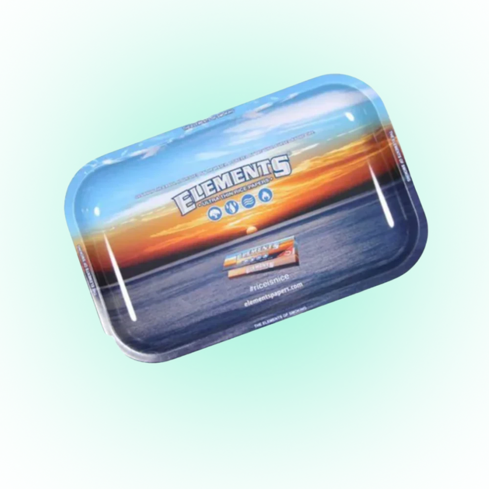 Elements Medium Metal Rolling Tray-premium