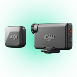 DJI Mic Mini Wireless Lavalier Microphone System (2 TX + 1 RX + Charging Case) – 48h Battery, Noise Cancelling, Automatic Limiting, 400m Range – For Camera, iPhone & Android