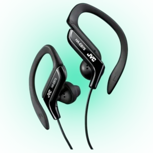 JVC HA-EB75 Sports Ear Clip Earphones – Adjustable, Lightweight Wired In-Ear Headphones with 3.5mm Jack