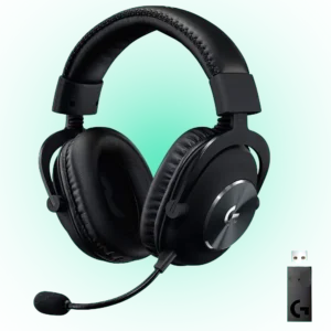 Logitech G PRO X Wireless Gaming Headset – Blue VO!CE Mic Tech, 50mm PRO-G Drivers, DTS HeadphoneX 2.0 Surround, 20+ Hours Battery – PC, PS5, PS4, Switch