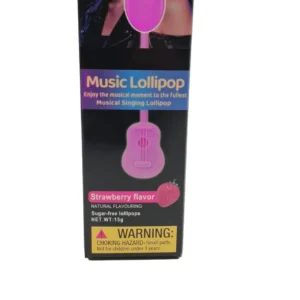 Music Lollipop Musical Singing Strawberry Lollipop with Earphones (Interactive Candy Toy)
