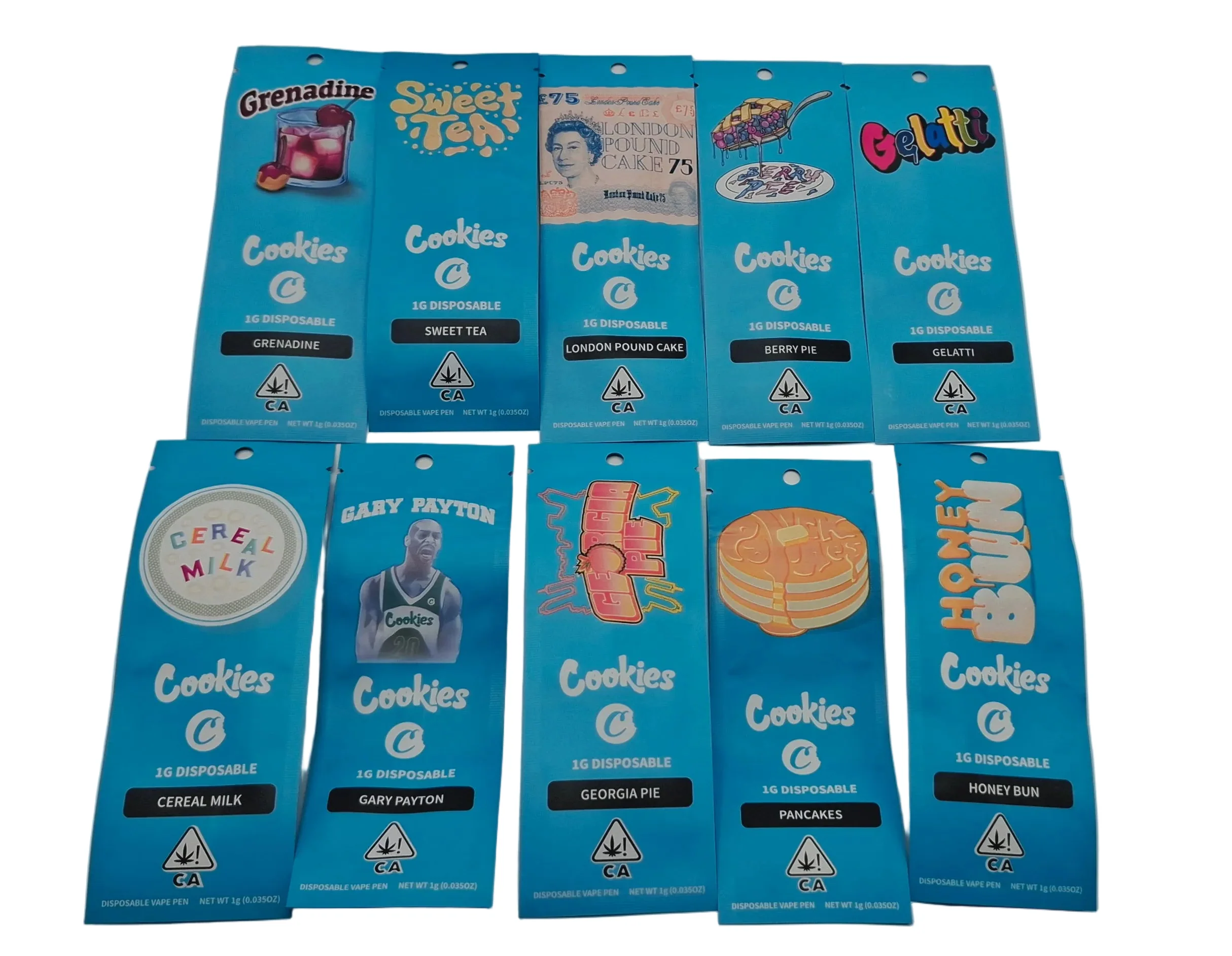 Premium Cookies 1G Empty Carts with Multiple Flavor Packagings | 10 Flavors - Image 2