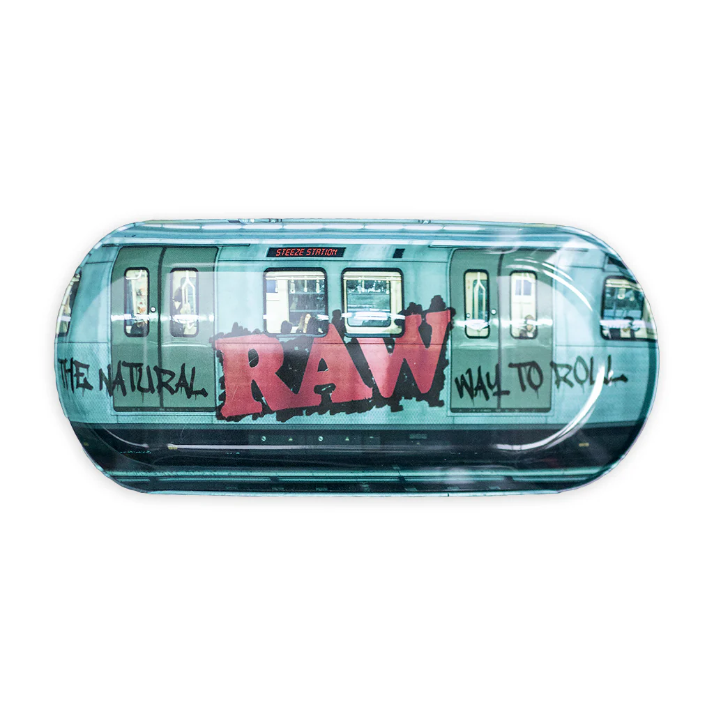 Raw Metal Skateboard Graffiti Tray – Durable & Stylish Rolling Tray - Image 3