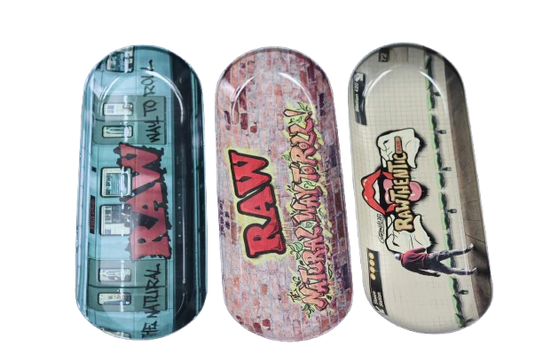 Raw Metal Skateboard Graffiti Tray – Durable & Stylish Rolling Tray - Image 2