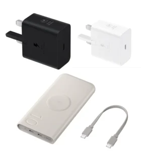 Samsung Galaxy Official 20,000 mAh Power Bank – 45W Super Fast Charging with USB-C to USB-C Cable, Triple Port