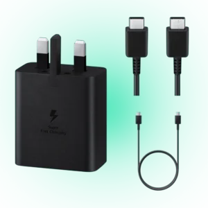 Samsung 45W Super Fast Charger 2.0 with USB-C to USB-C Cable – Adaptive Fast Charging for Phones, Tablets & Laptops