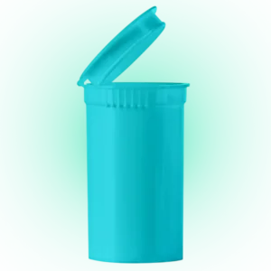 Smoking Glass Tip – 19 Dram Pop Top Storage Container High-Quality, Airtight, Reusable