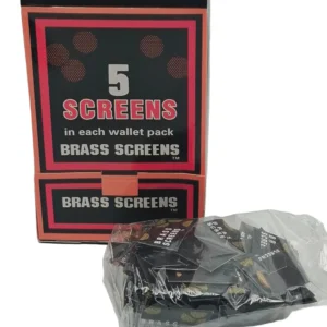Standard Size Brass Screen Filters 5 Screens Per Wallet Pack | Durable Fine Mesh Replacement Screens