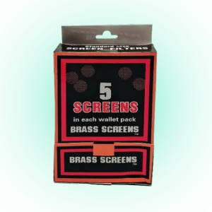 Standard Size Brass Screen Filters 5 Screens Per Wallet Pack Durable Fine Mesh Replacement Screens