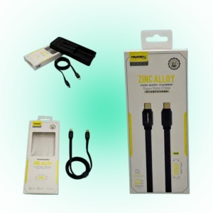 Type C 100W Zinc Alloy Cable – Super Charging & High-Speed Data Transfer!