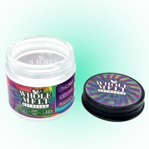WholeMelt Extracts Live Resin Sugar Empty Jars