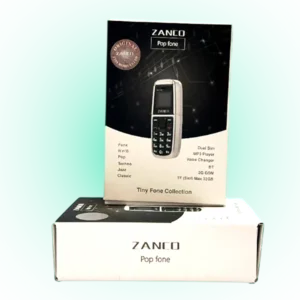 ZANCO Mini Phone – Dual SIM Pop Mobile with Bluetooth & MP3 Player Unlocked 2G Compact Cell Phone-New Edition