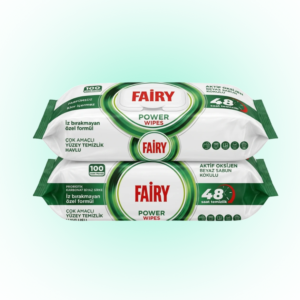 Fairy Multi-Purpose Cleaning Wipes with Active Oxygen – Surface Cleaner Pack of 2 (100 Wipes Each)