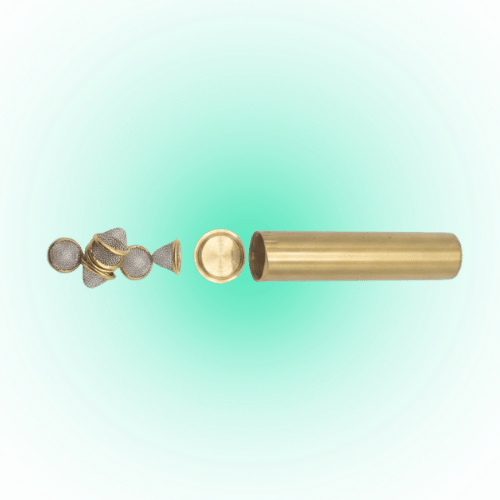 Premium 15mm Conical Brass Pipe Screens (30 Pack) | Reusable Pipe Filters in 116mm Pop Tube