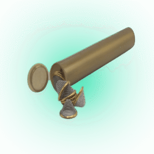 Premium 15mm Conical Brass Pipe Screens (30 Pack) | Reusable Pipe Filters in 116mm Pop Tube