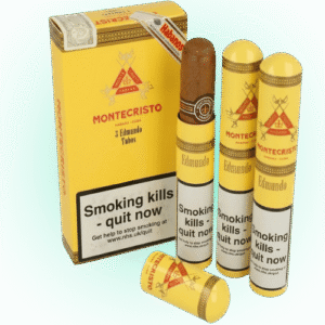 Luxury Cigars – Montecristo Edmundo Tubed Pack of 3 Premium Handmade Cuban Cigars