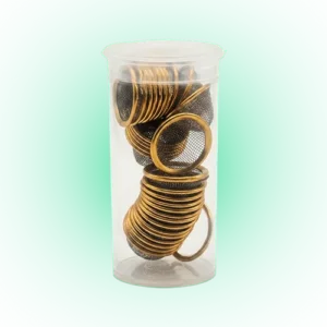 20mm Conical Pipe Filter Gauze (30pcs) – Packed in 13 Dram Storage Container