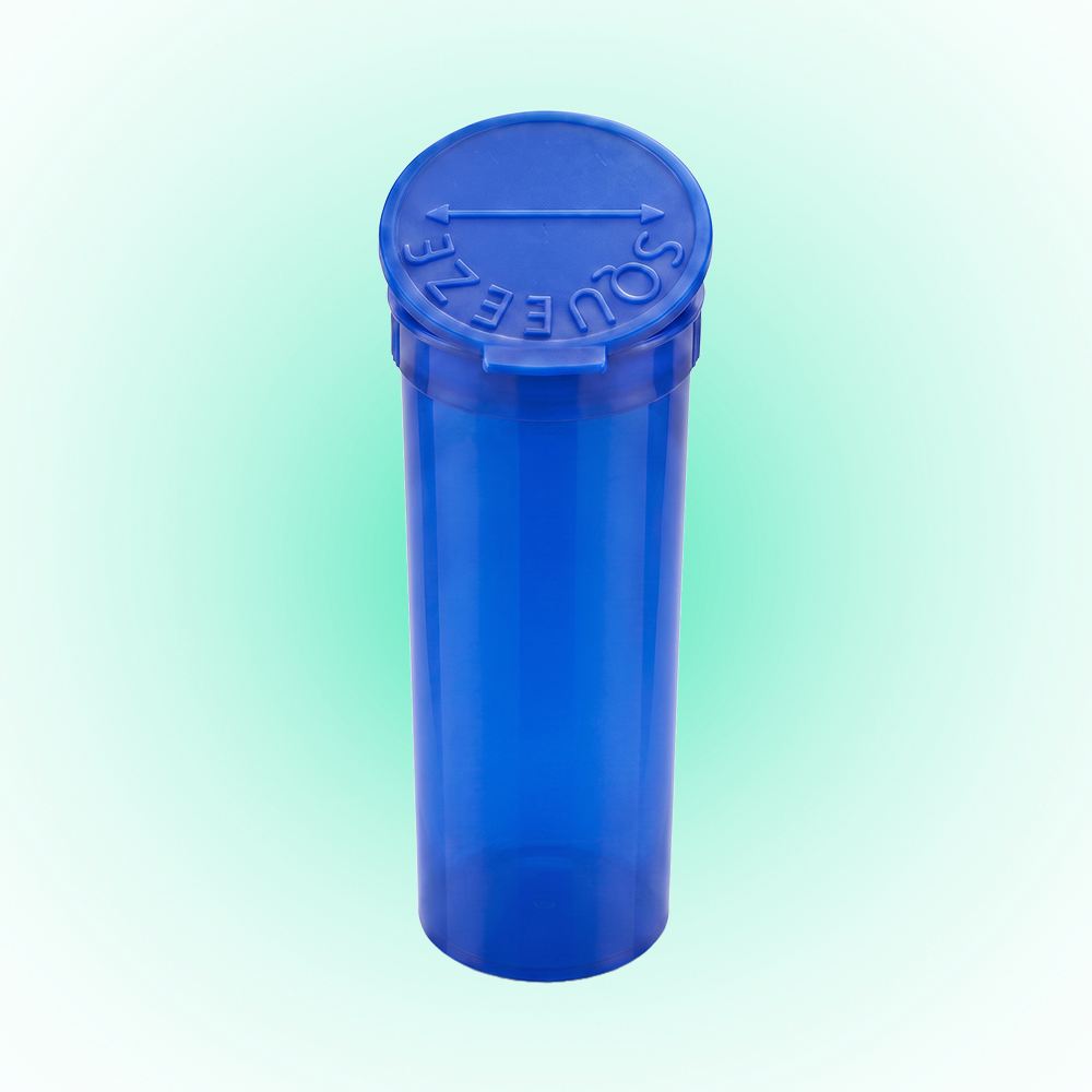 Blue 13 Dram Pop Top Containers Version Z – 80mm x 30mm PP Plastic Storage Pots, 315 Pack
