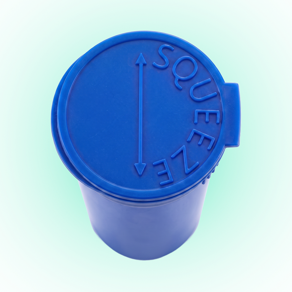 Blue 13 Dram Pop Top Containers Version Z – 80mm x 30mm PP Plastic Storage Pots, 315 Pack