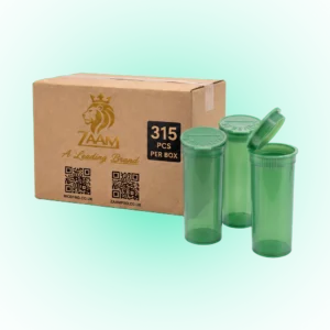 Green 13 Dram Pop Top Containers Version Z – 80mm x 30mm PP Plastic Storage Pots, 315 Pack