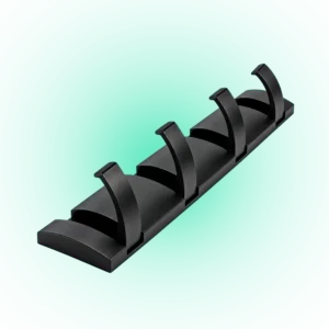 ZAAM 5-Hook Heavy-Duty Aluminium Wall-Mounted Hanger – Black & Black Coat, Towel & Clothes Rack