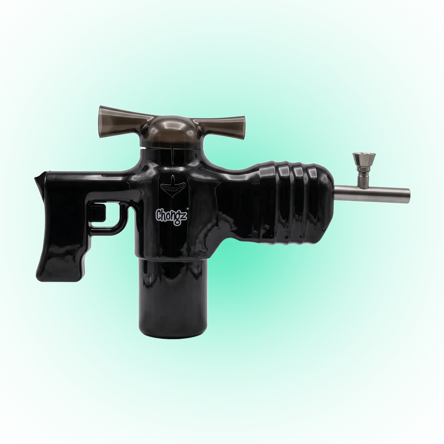 Chongz Black Gun Style Smoking Device with Hard Carry Case