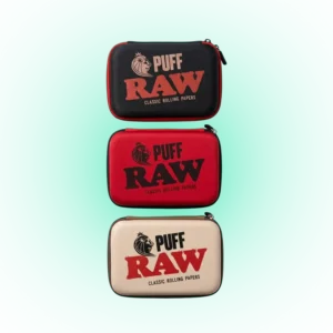 PUFF RAW Classic Zipper Case – Compact Accessories Storage Organiser | 3 Colours