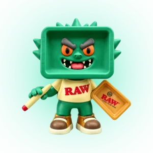 RAW Traysor Green Collectible Figure with Mini Rolling Tray